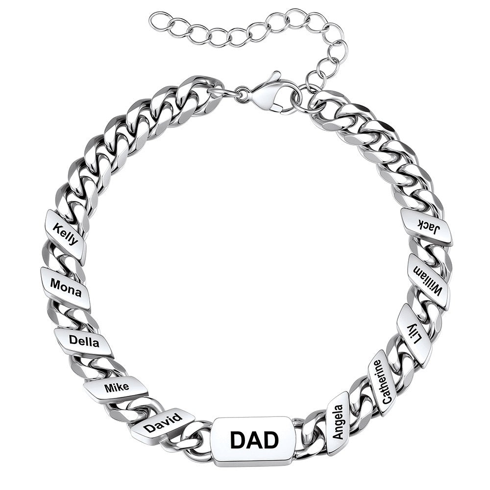 10 Names Cuban Chain Bracelet