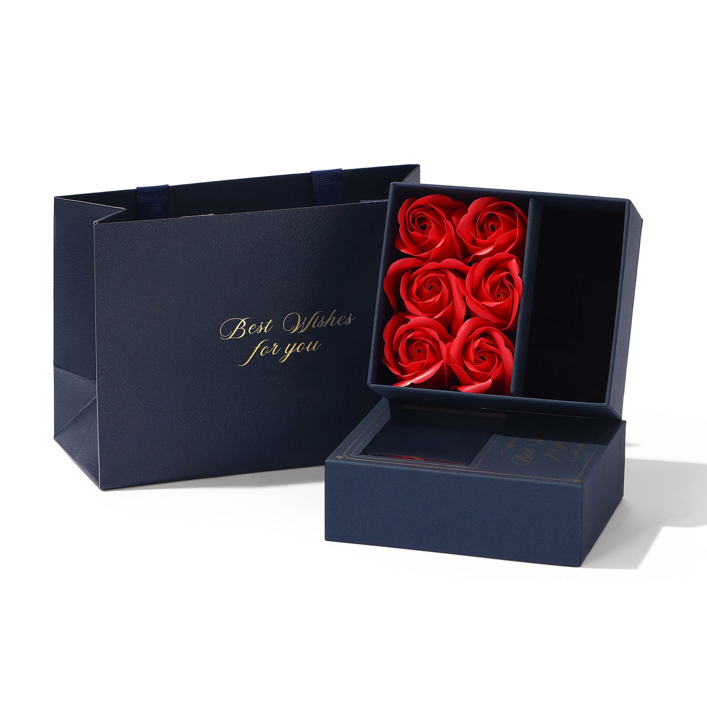 Rose Gift Box Jewelry Storage Case ring box