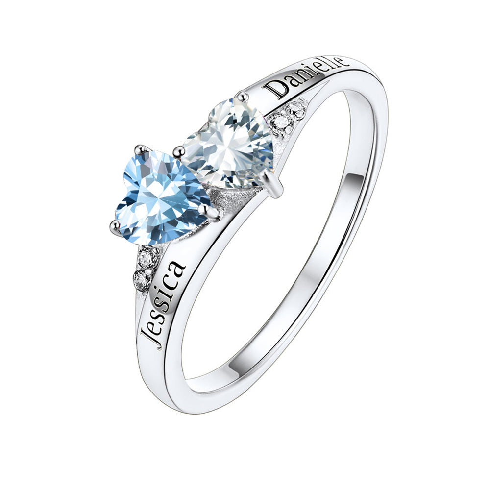 Birthstone Ring in March and April Stone