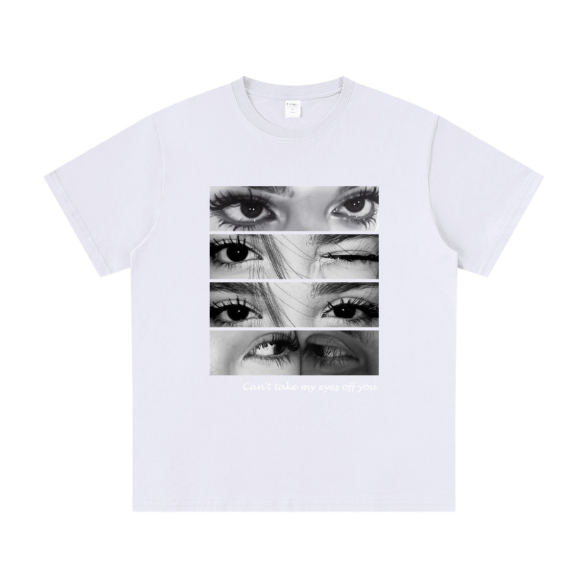 Custom Look Into My Eyes Photo T Shirt Personalized Eye Print Tee