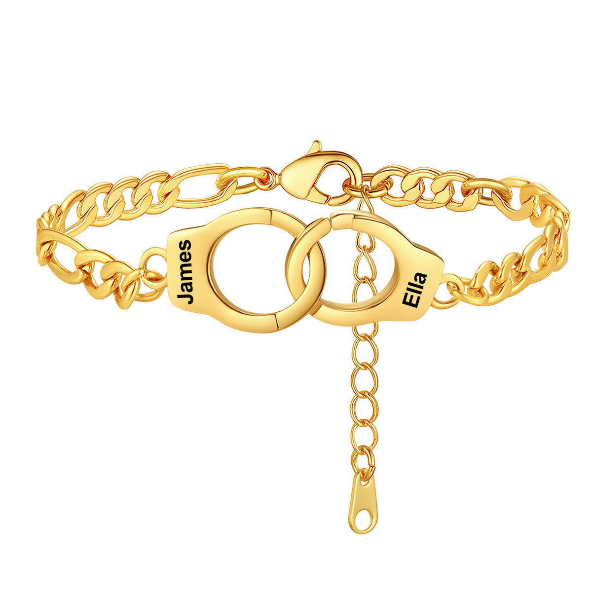 Custom Handcuffs Ankle Bracelet Gold Plated