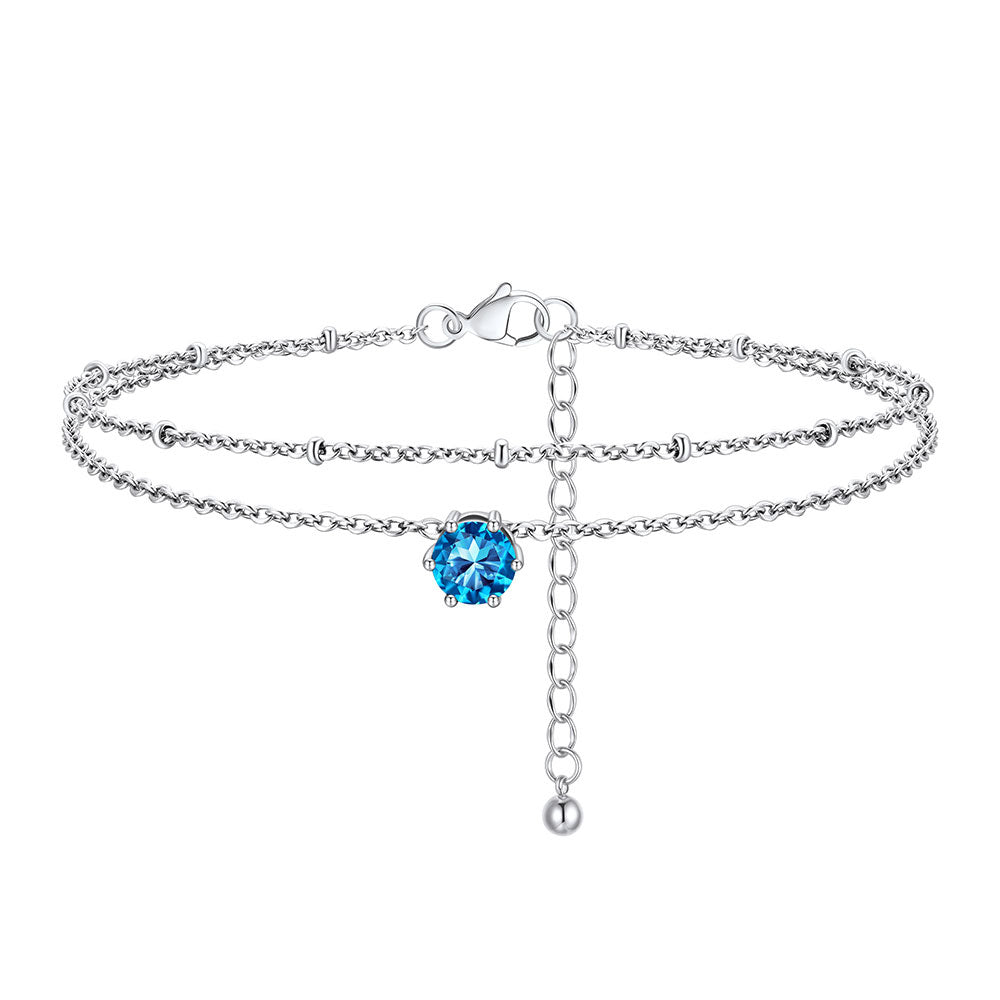 December Birthstone Anklet UA30331