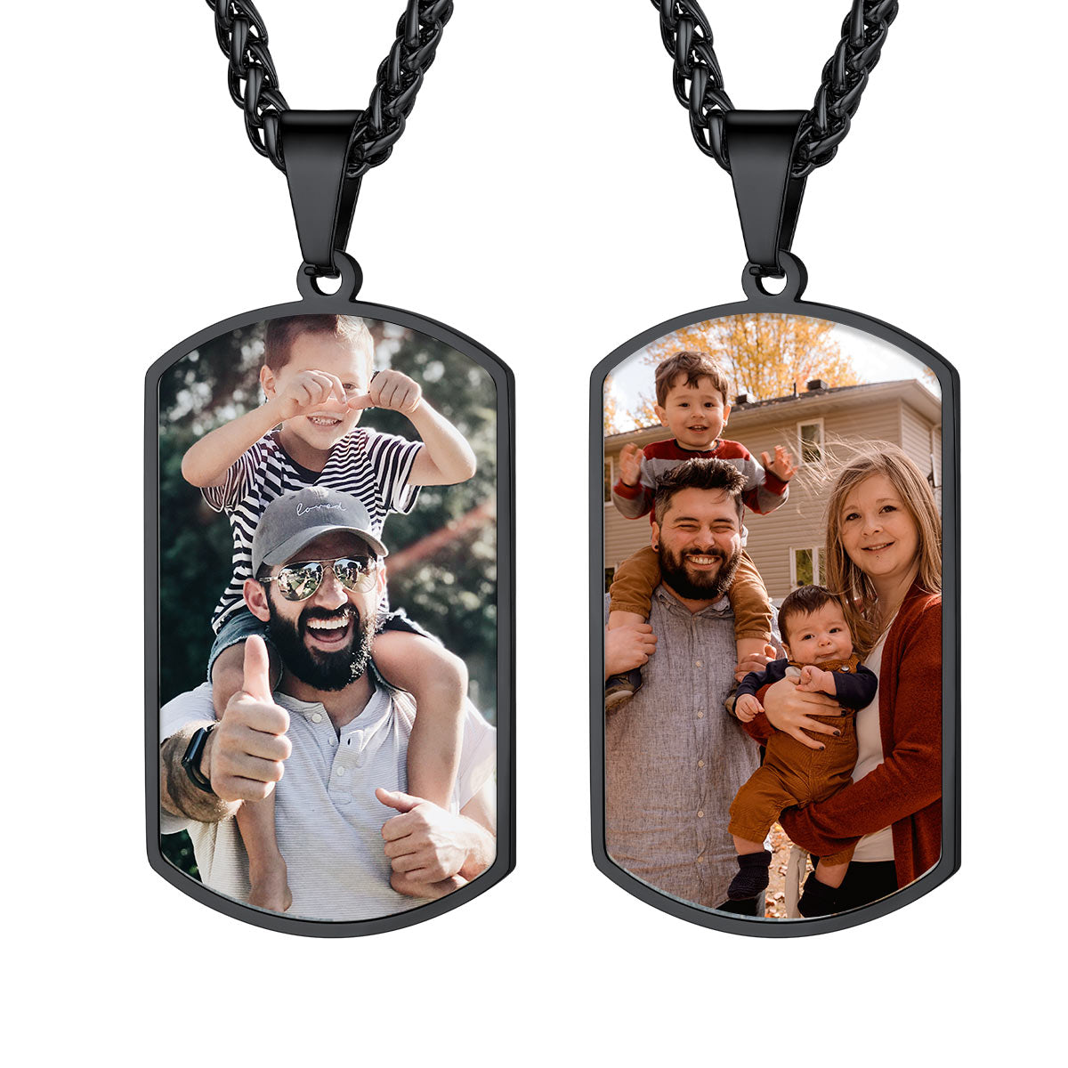 Double Sided Picture Dog Tags