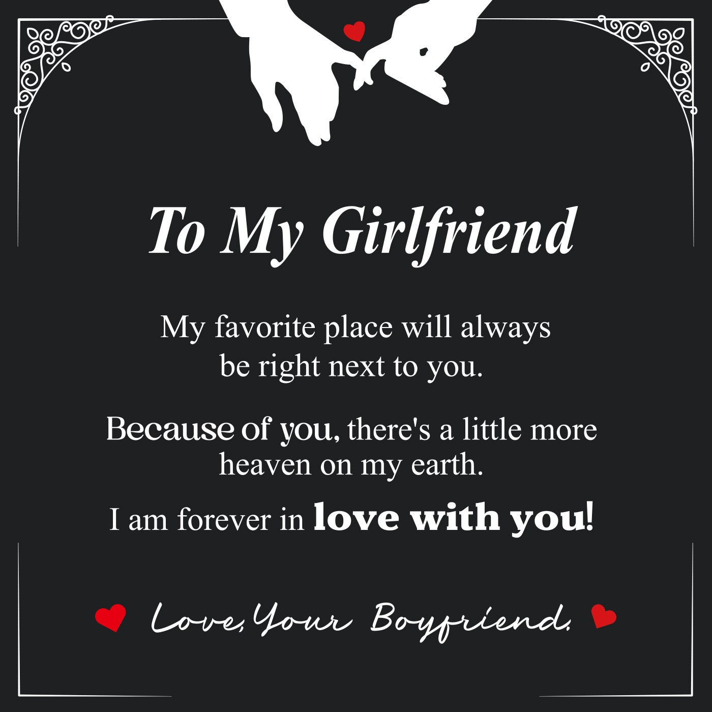 Gift Greeting Card Options to Girlfriend