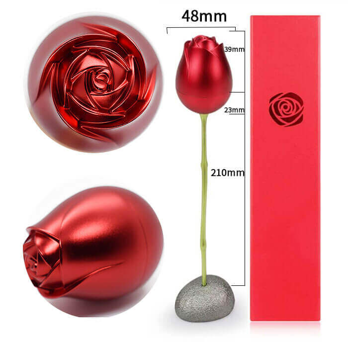 Rose Box Ring Case Jewelry Storage Case Dimension, Detail