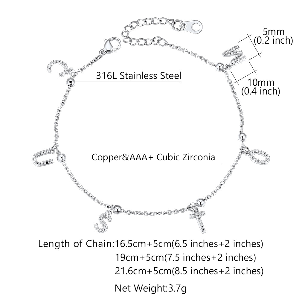 Initial Anklet Size CFA14621
