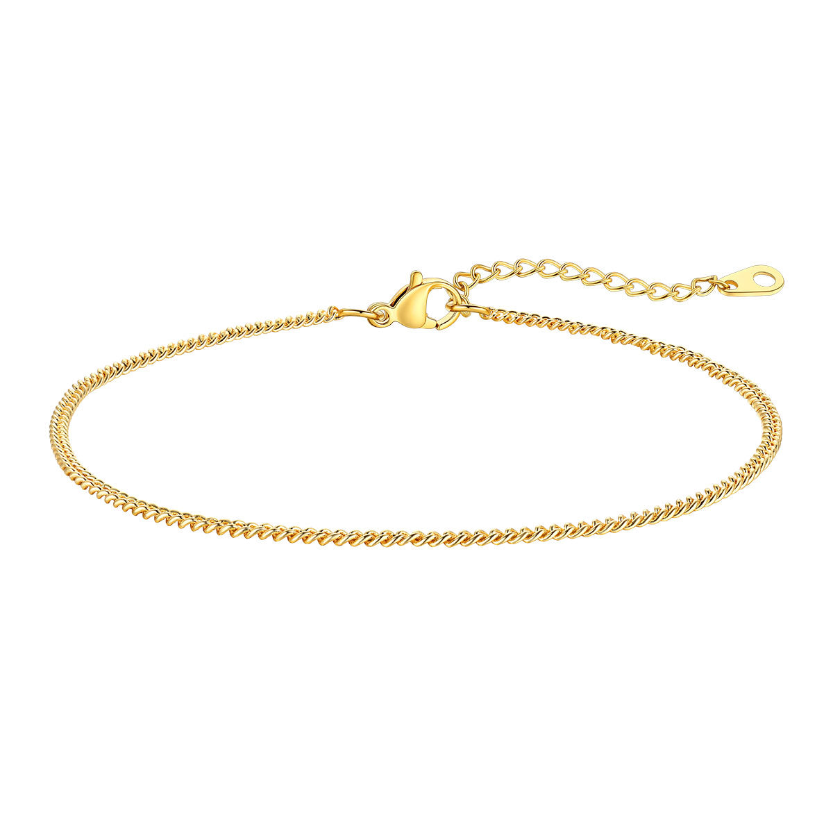 1.8mm cuban chain Ankle Bracelet