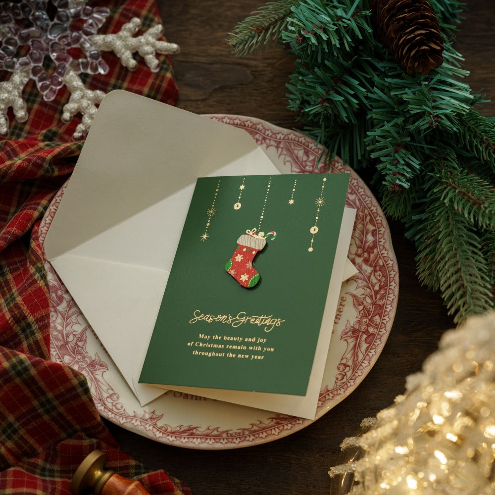 Green-Style Christmas Gift Greeting Cards