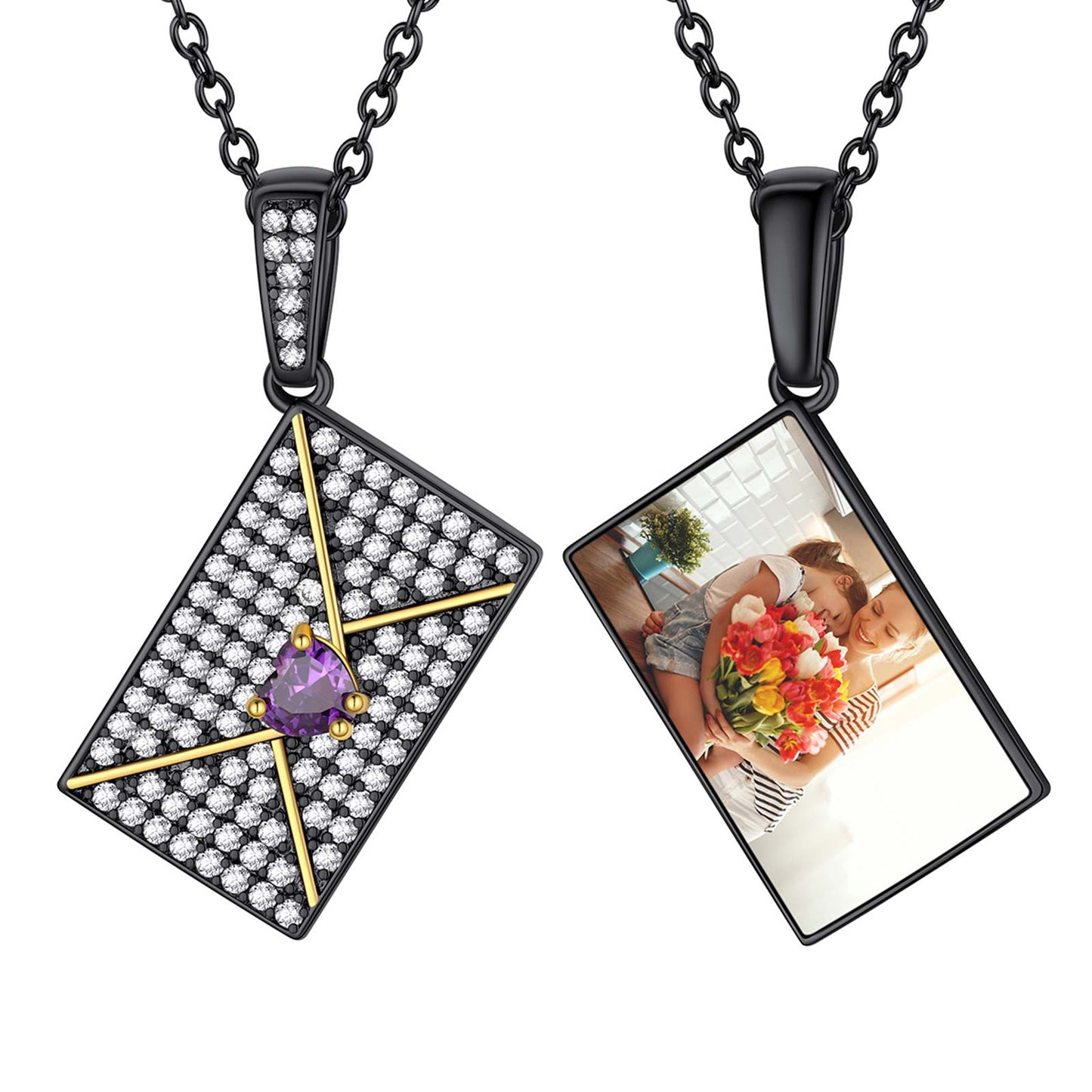 Photo Necklaces Black