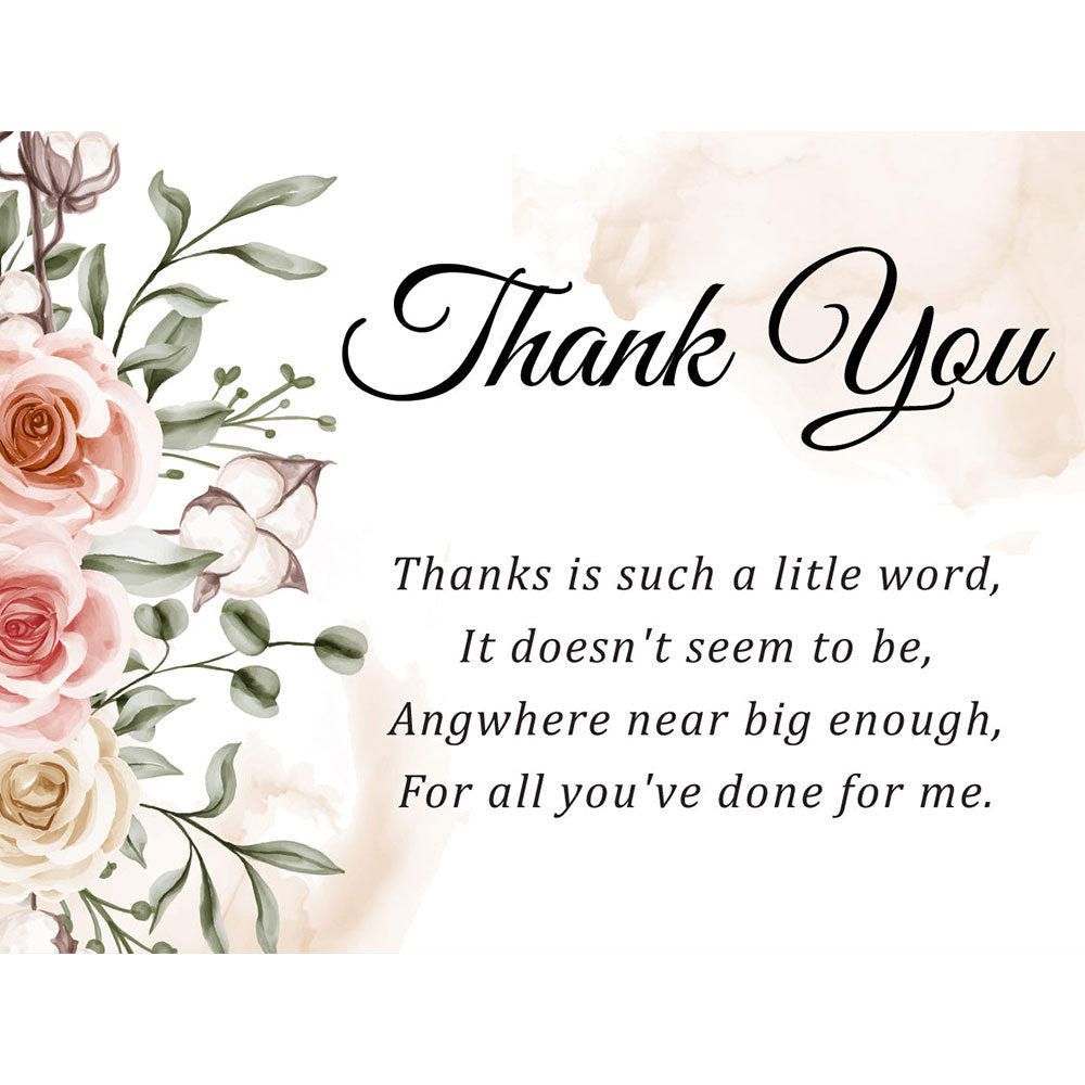 Thank you greeting card