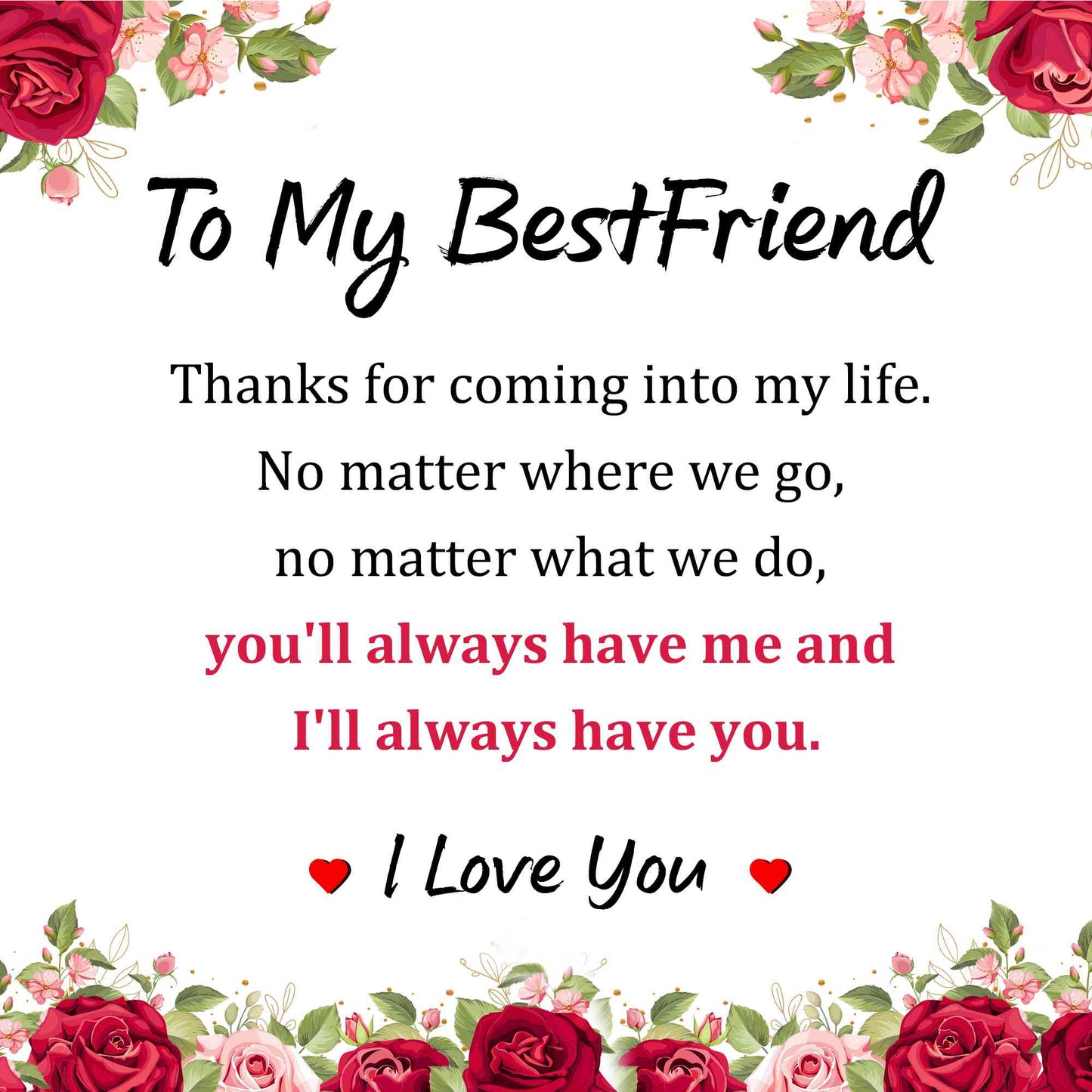 To My Bestfriend Greeting Card