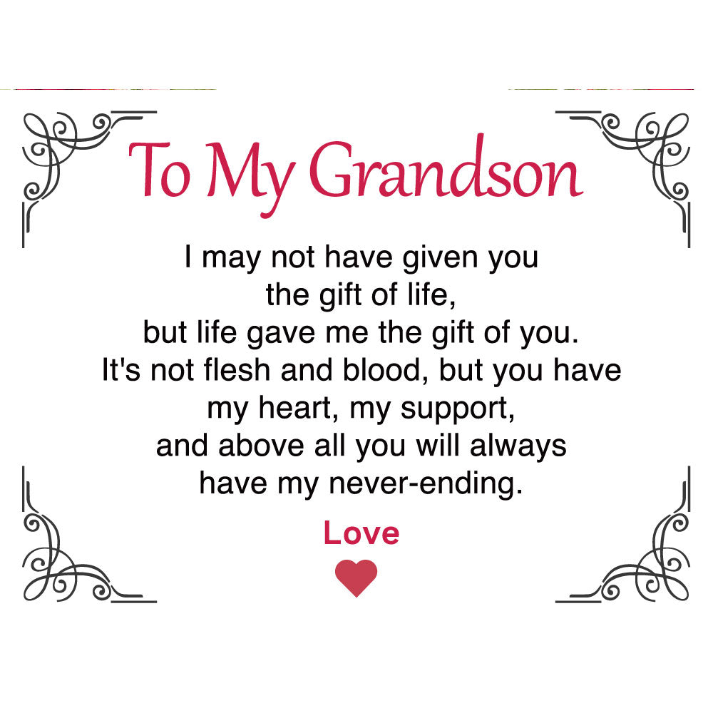 To my grandson greeting card