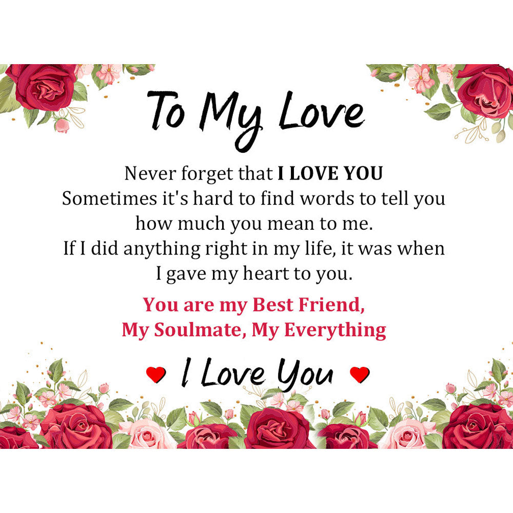 To my love greeting card