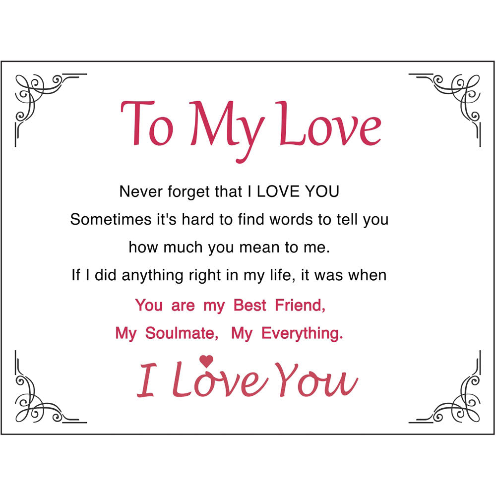 To my love greeting card