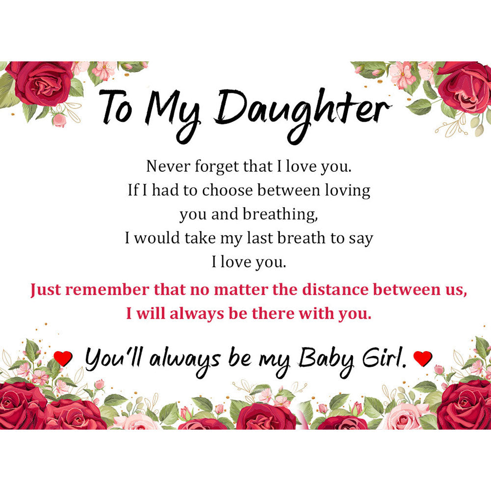 To my daughter greeting card