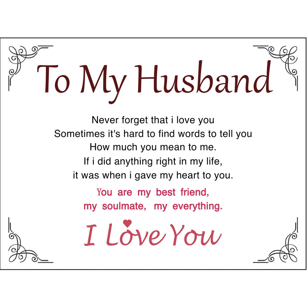 To my husband greeting card