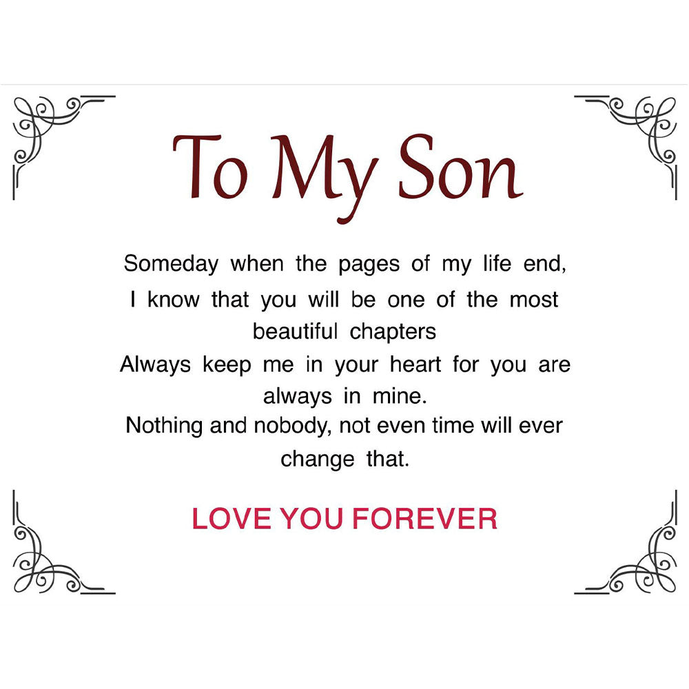 To my son greeting card