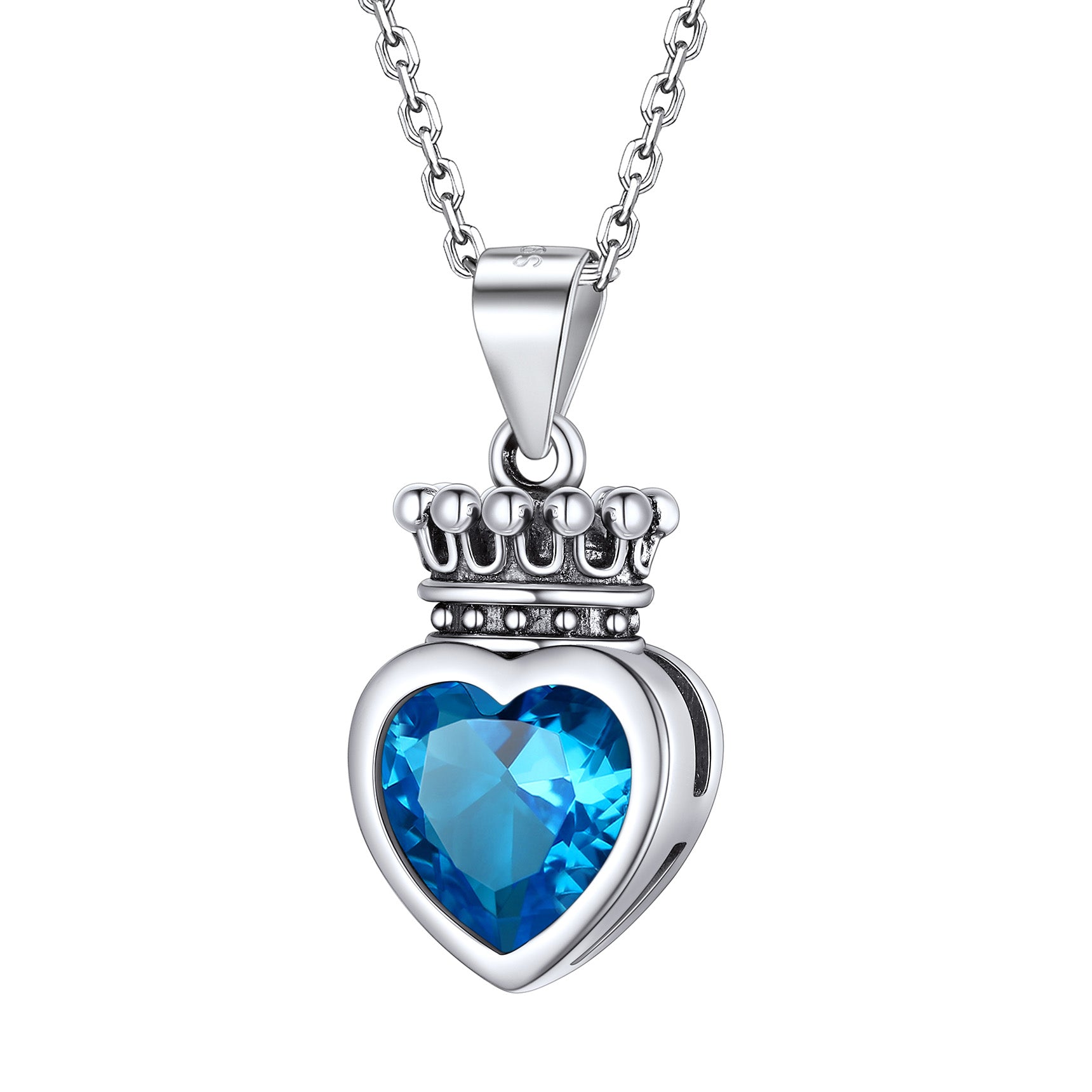 ROUND SIMULATED BIRTHSTONE APRIL CRYSTAL NECKLACE DROP ROUND SIMULATED BIRTHSTONE APRIL CRYSTAL NECKLACE DROP