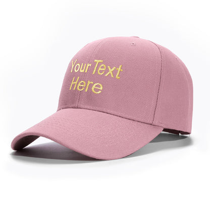Custom Hat Baseball Cap with Embroidery Text