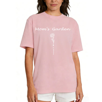 Custom Name Garden Flower T Shirt for Mom 1-5 Names