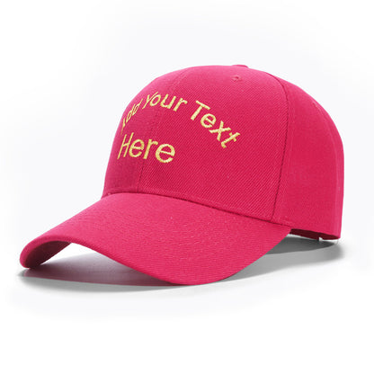 Custom Hat Baseball Cap with Embroidery Text