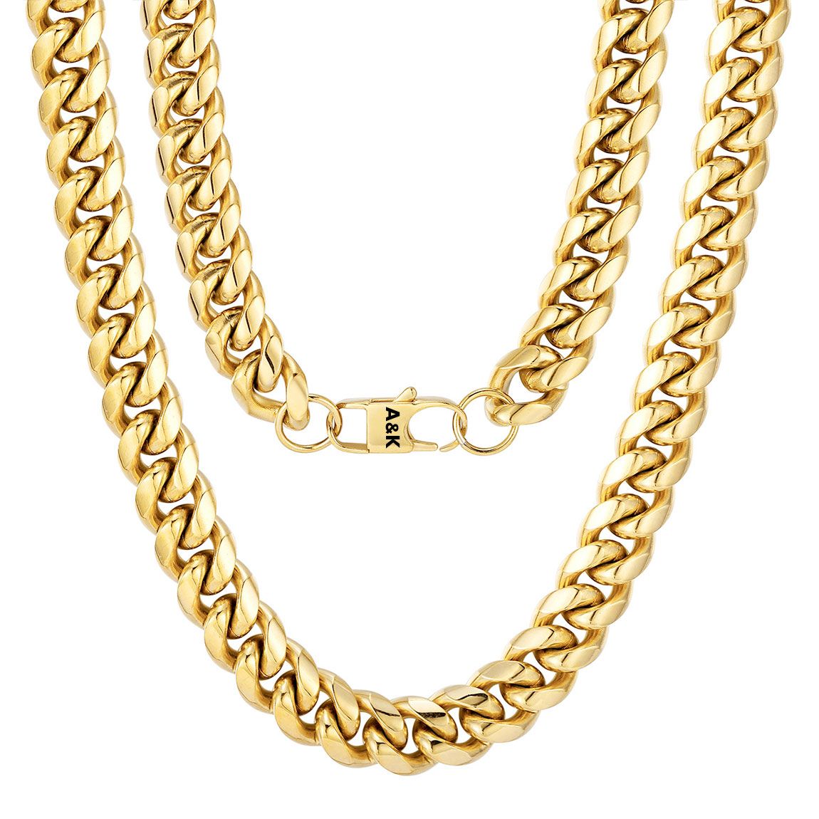 14mm Chunky Miami Cuban Link Chain Necklace