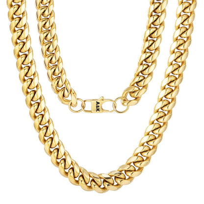 14mm Chunky Miami Cuban Link Chain Necklace