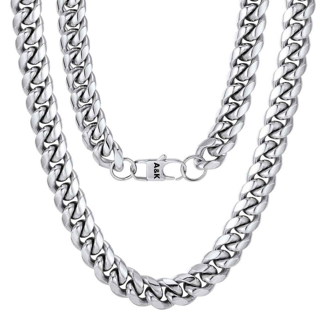 14mm Miami Cuban Link Chain Necklace