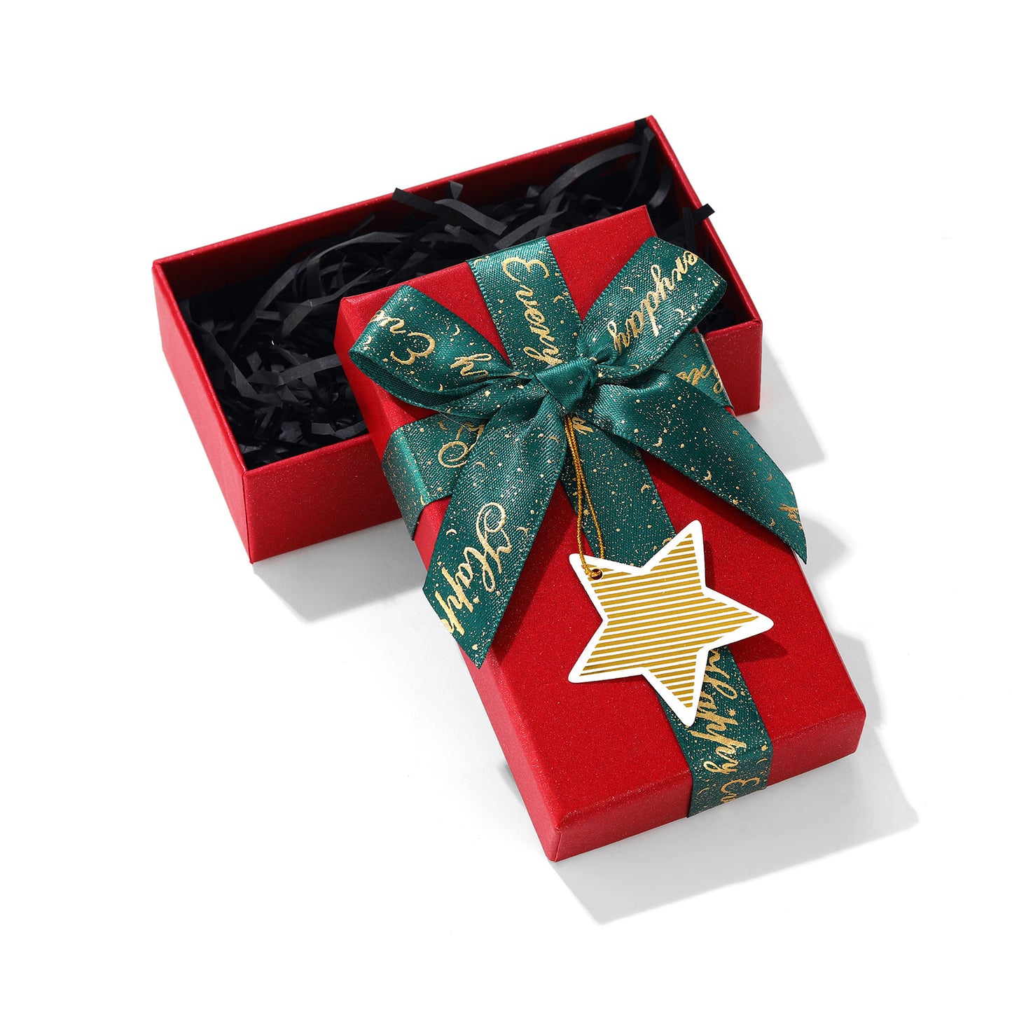 Christmas Jewelry Gift Box with Ribbon