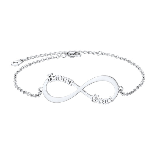 2 Names Ankle Bracelet