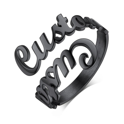 Name Ring Black