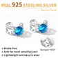 Sterling Silver Celtic Knot Birthstone Cuff Earrings For Women