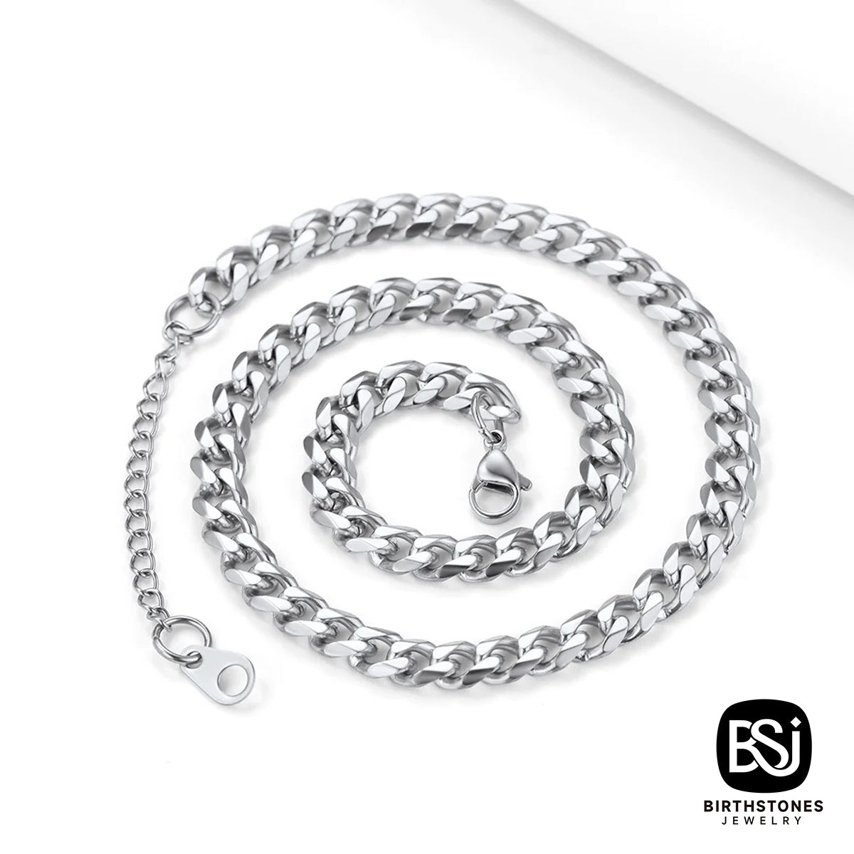 Stainless Steel Cuban Link Chain Necklace 3/6/9/12MM
