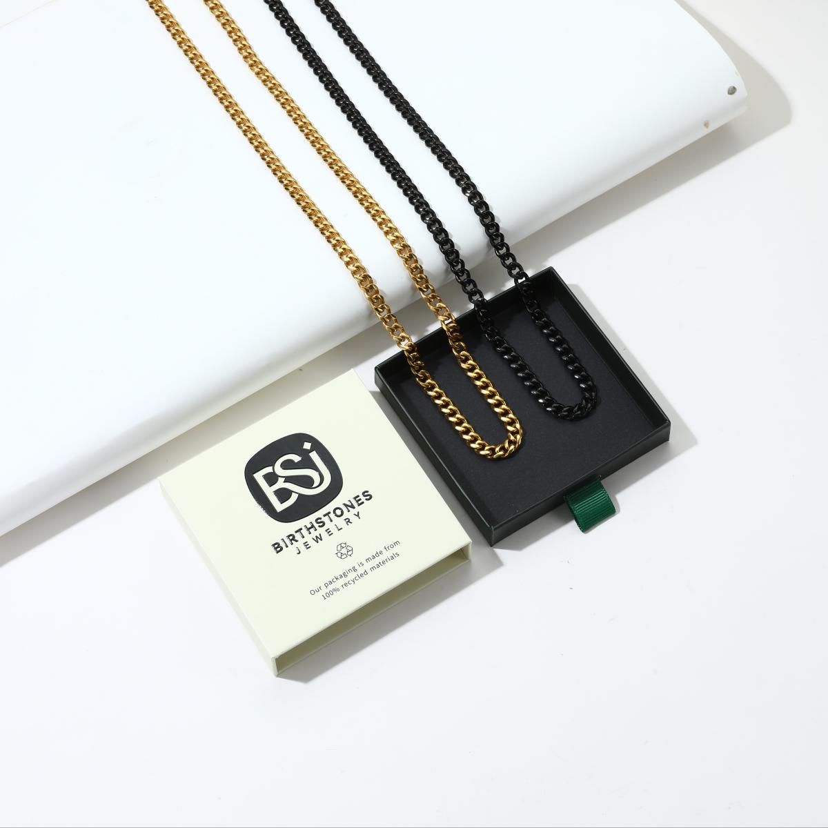 Stainless Steel Cuban Link Chain Necklace 3/6/9/12MM