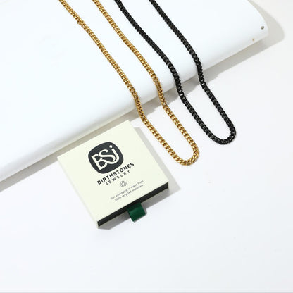 Stainless Steel Cuban Link Chain Necklace 3/6/9/12MM