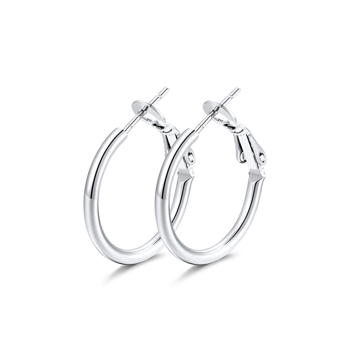 20mm Classic Statement Hoop Earrings for Women on a white background