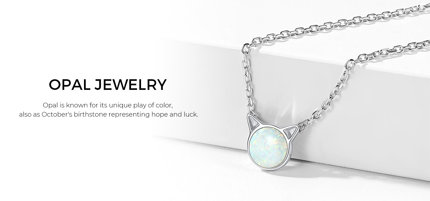 Women's on sale opal necklaces