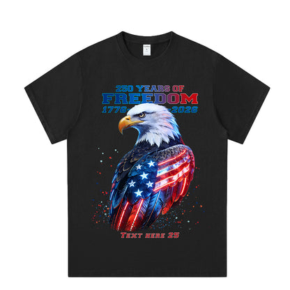 250 Year American T Shirt 4th of July T shirt Black