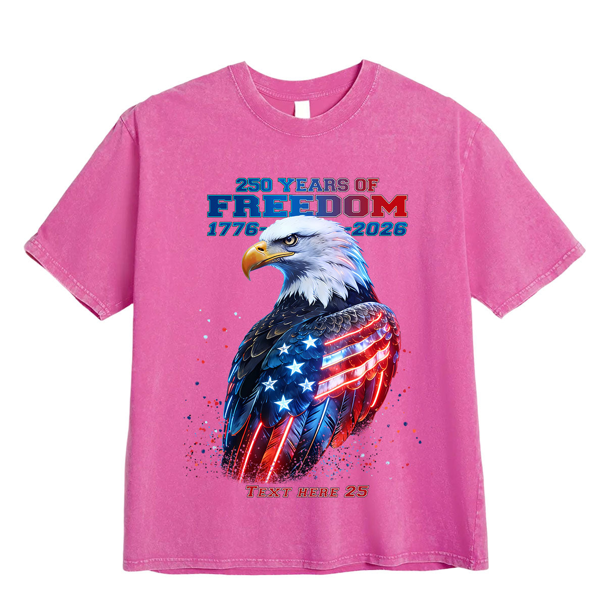 250 Year American T Shirt 4th of July T shirt Rose Gold