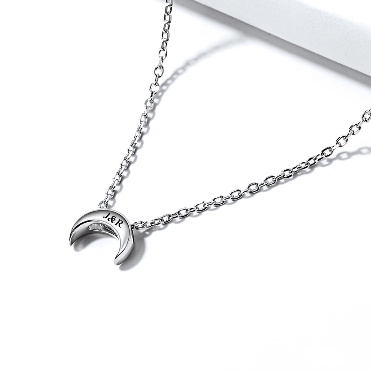 25 Sterling Silver Moon Chain Bracelet