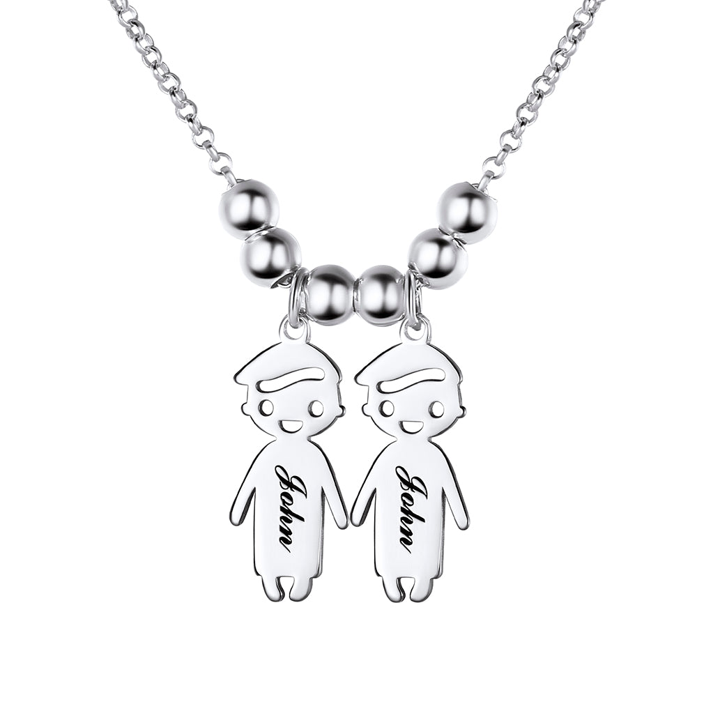 Personalized Name Engraved Mother Necklace Gift Mom