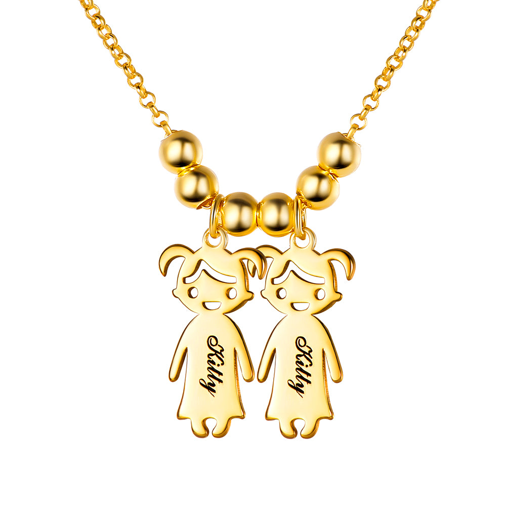 2 girls necklace