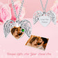 Personalized Birthstone Picture Necklace Heart Rose Locket