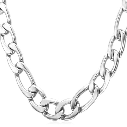 316L Stainless Steel Figaro Chain Necklace