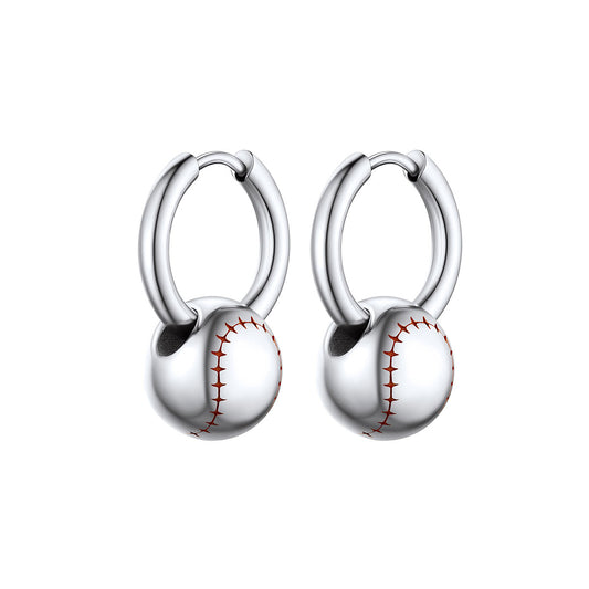 3D Baseball Dangle Earrings Sport Earrings