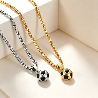 3D Soccer Necklaces in different color