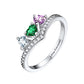 3 birthstones ring 