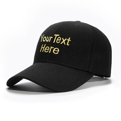 Custom Hat Baseball Cap with Embroidery Text