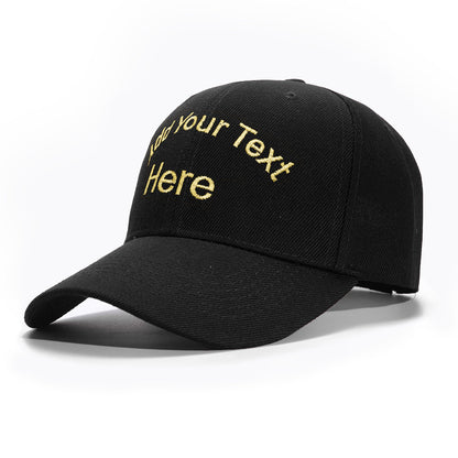 Custom Hat Baseball Cap with Embroidery Text