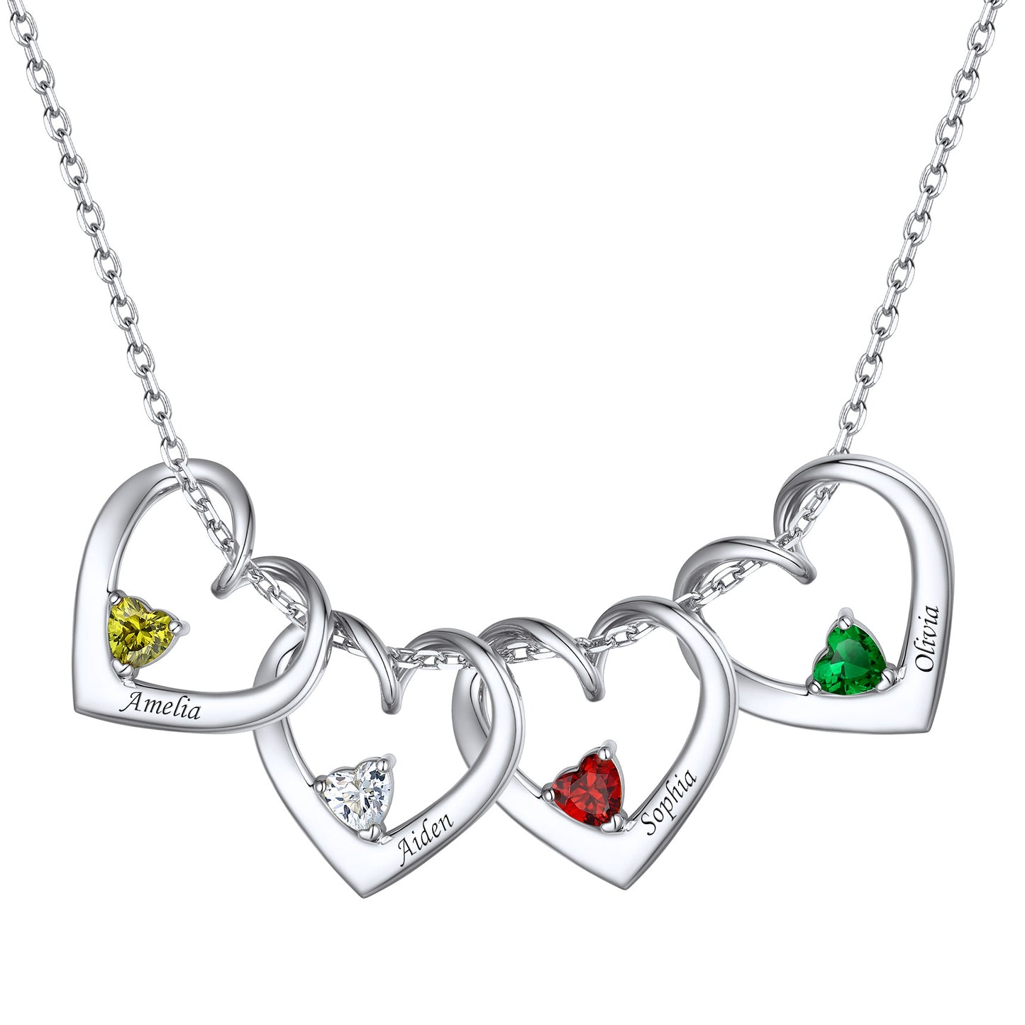 4 Heart Necklace